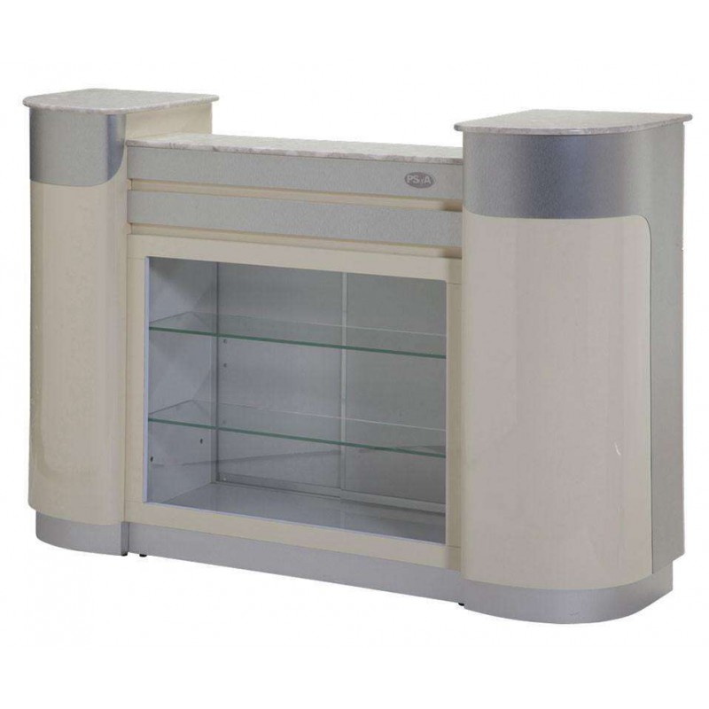 SPA Reception Desk, Beige.Aluminum, C-108BA (NOT Included Shipping Charge)